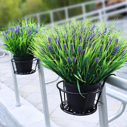 2 Sets Potted Artificial Plants for Outdoor, Pre-Made