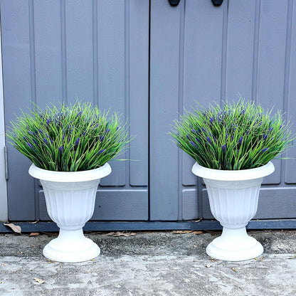 2 Sets Potted Artificial Plants for Outdoor, Pre-Made