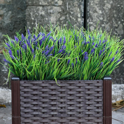 2 Sets Potted Artificial Plants for Outdoor, Pre-Made