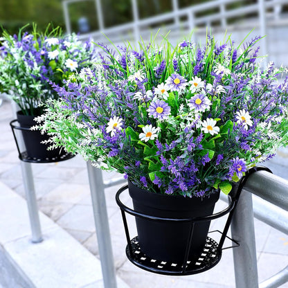 2 Sets Potted Artificial Plants for Outdoor, Pre-Made