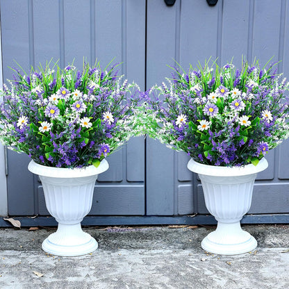 2 Sets Potted Artificial Plants for Outdoor, Pre-Made