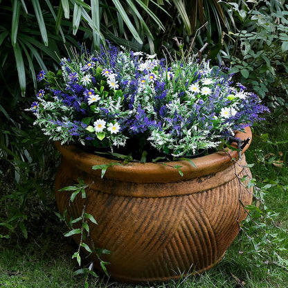 2 Sets Potted Artificial Plants for Outdoor, Pre-Made