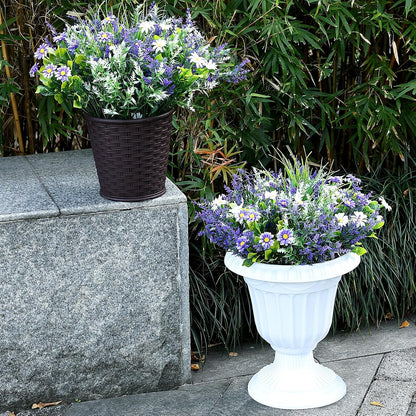 2 Sets Potted Artificial Plants for Outdoor, Pre-Made