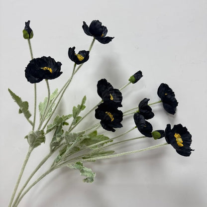 3 Bundles of 22 inches Tall Red Poppy Flowers Artificial,Ranunculus Artificial Flowers,Faux Flower Stems for Wedding,Party, Outdoor Indoor Decor Flower Arrangements for Table