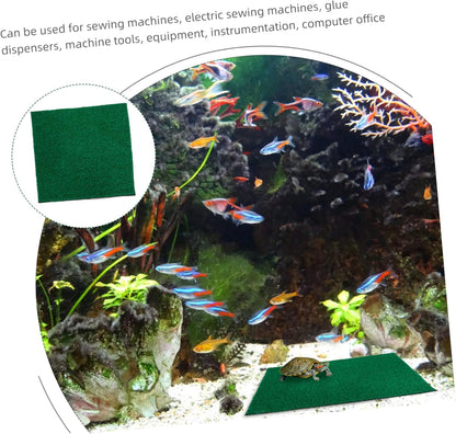 Imitation Turf Grass Mat for Fish Tank Decoration Artificial Turf for Aquatic Environments Basking Platform for Turtles and Gardening Props