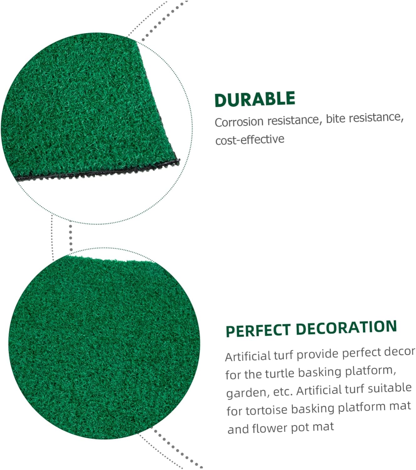 Imitation Turf Grass Mat for Fish Tank Decoration Artificial Turf for Aquatic Environments Basking Platform for Turtles and Gardening Props