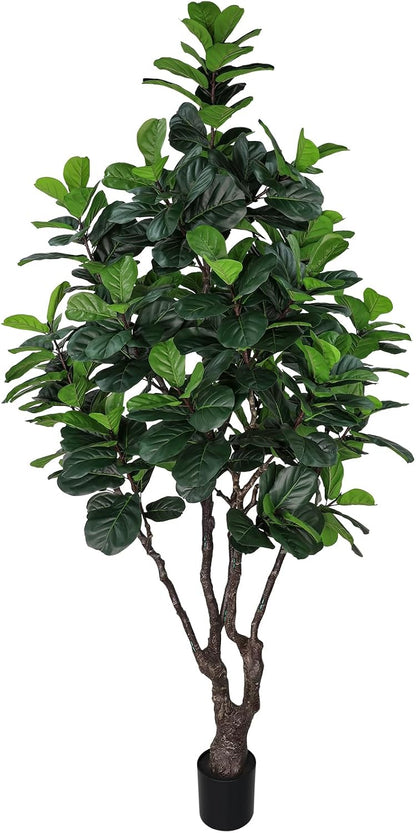 8FT Faux Fiddle Leaf Fig Tree Artificial Plants Indoor Ficus Lyrata Trees