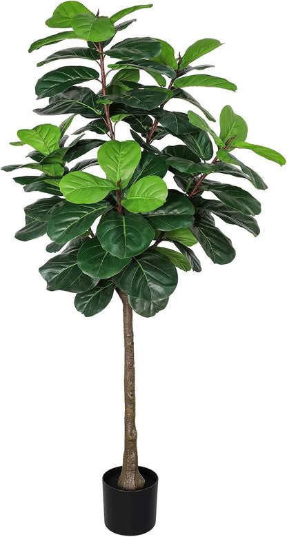 8FT Faux Fiddle Leaf Fig Tree Artificial Plants Indoor Ficus Lyrata Trees