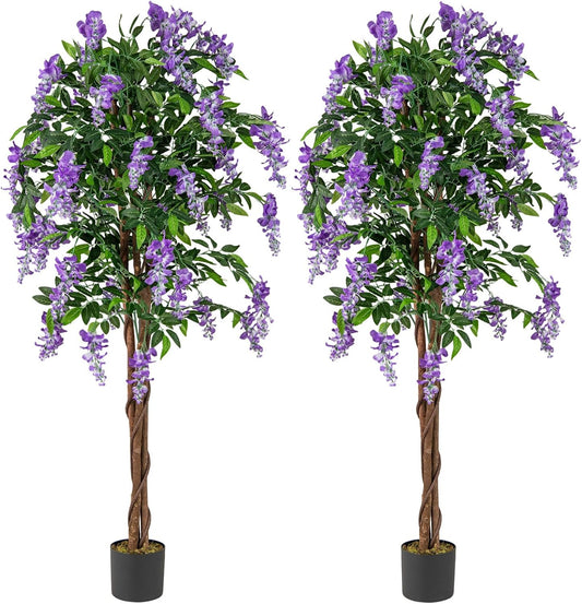 6ft Ficus Artificial Fake Trees for Indoor or Outdoor Décor