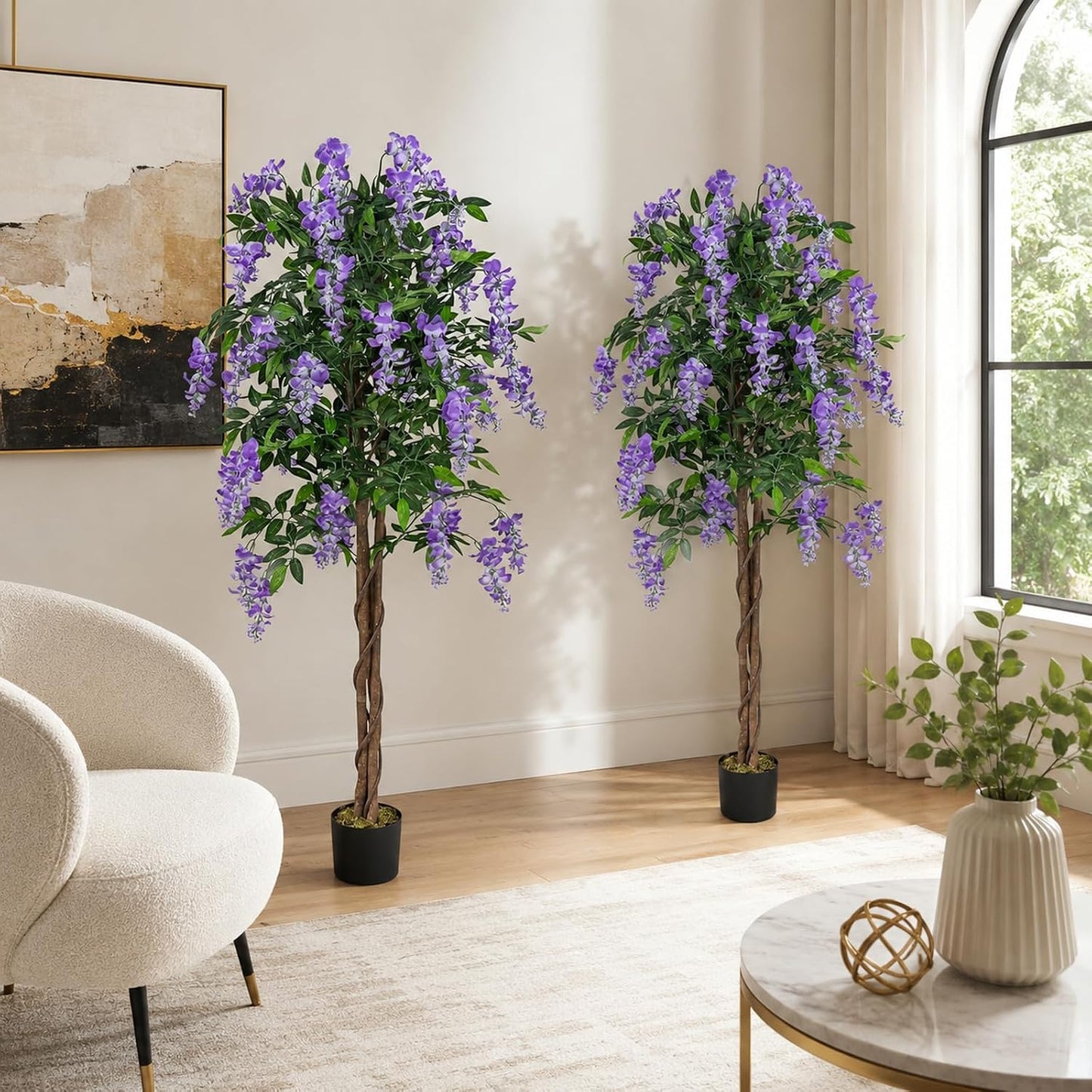 6ft Ficus Artificial Fake Trees for Indoor or Outdoor Décor