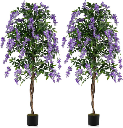 6ft Ficus Artificial Fake Trees for Indoor or Outdoor Décor