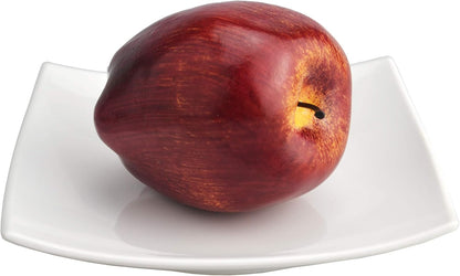 Fake Dark Red Apple Simulation Artificial Lifelike Plastic Red Delicious Apples Set Fake Fruit for Home House Kitchen Wedding Party Decoration Photography (8Pcs)