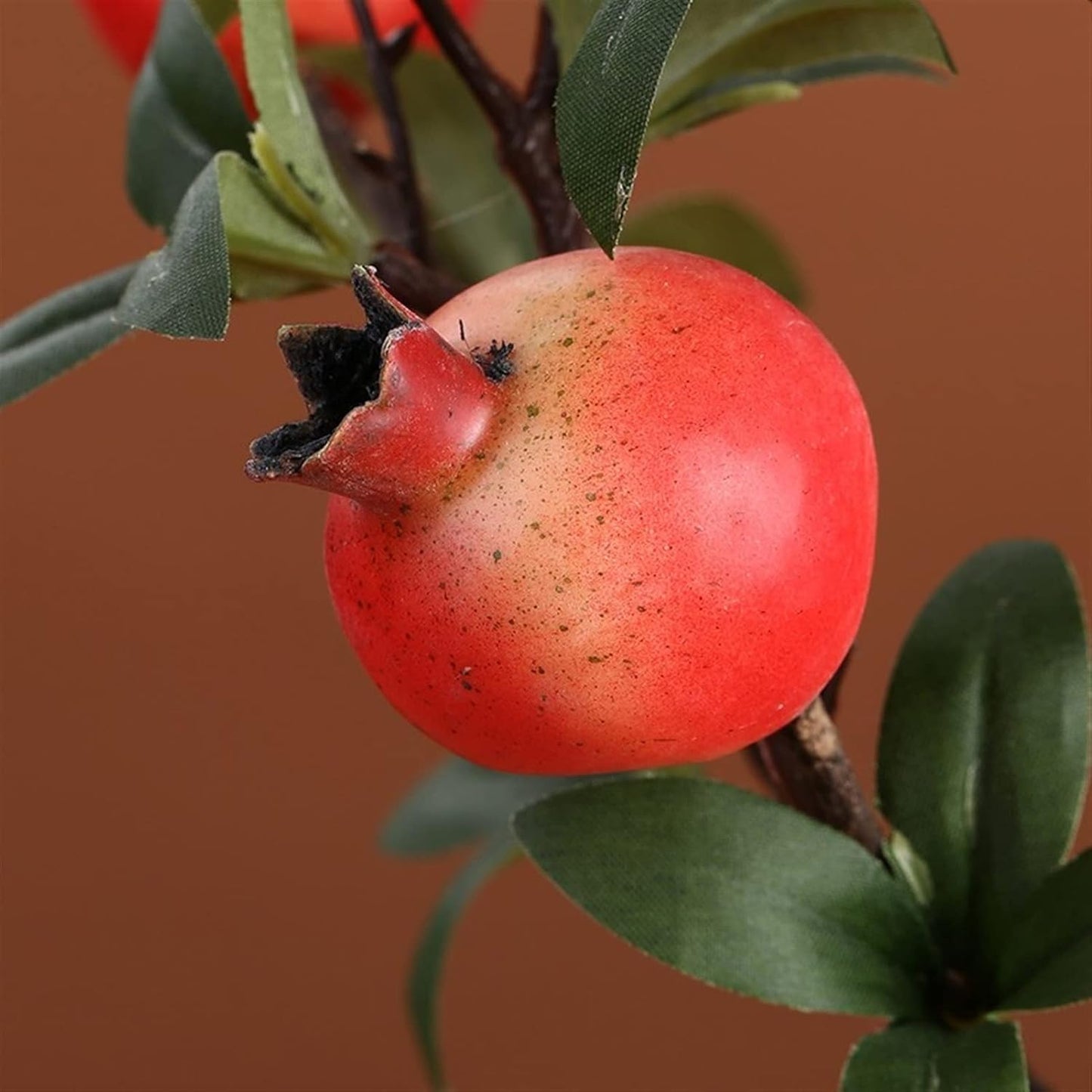 Simulated Grass Artificial Kumquat/Pomegranate Tree Plant Small Fake Plants Potted for Home Tabletop Office Farmhouse Kitchen Indoor Outdoor Decor Simulated Straw(B)