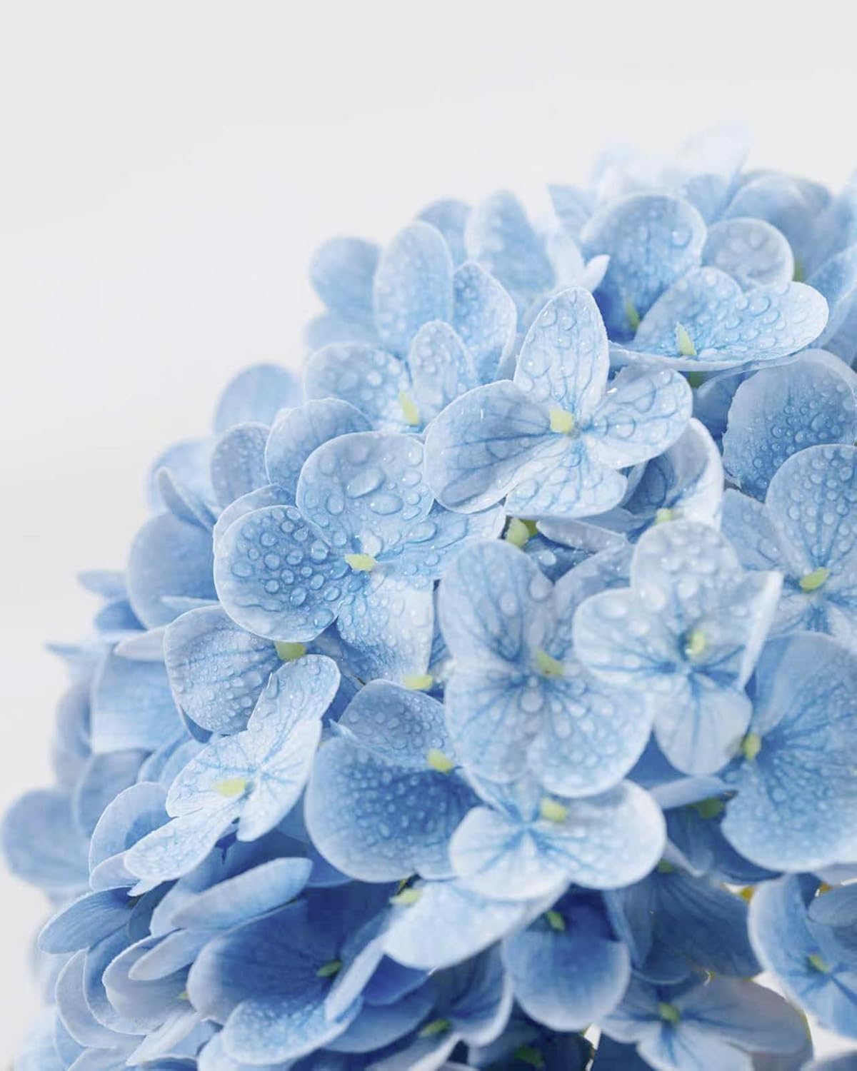 White Artificial Hydrangea Flowers, 4Pcs Real Touch Wedding Stems | Latex Real Touch Hydrangeas Lifelike Hydrangea Flower for Home Wedding Bouquets Centerpieces