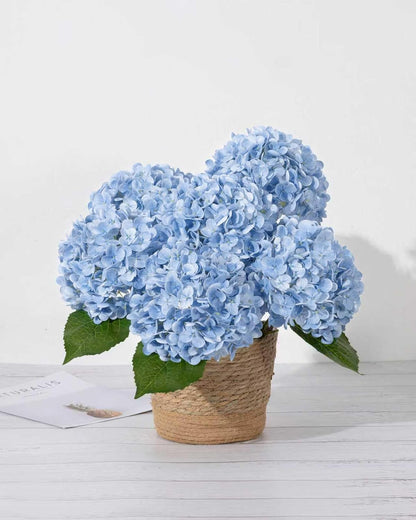 White Artificial Hydrangea Flowers, 4Pcs Real Touch Wedding Stems | Latex Real Touch Hydrangeas Lifelike Hydrangea Flower for Home Wedding Bouquets Centerpieces
