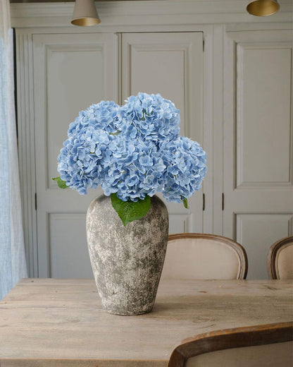 White Artificial Hydrangea Flowers, 4Pcs Real Touch Wedding Stems | Latex Real Touch Hydrangeas Lifelike Hydrangea Flower for Home Wedding Bouquets Centerpieces