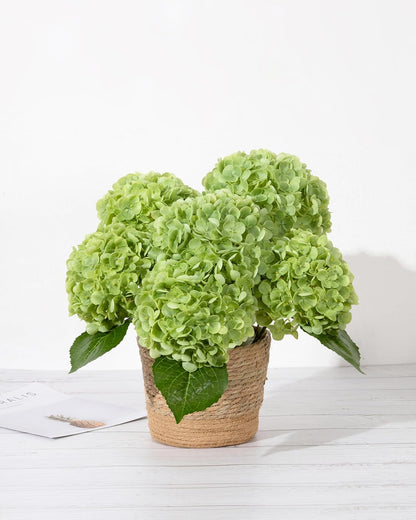White Artificial Hydrangea Flowers, 4Pcs Real Touch Wedding Stems | Latex Real Touch Hydrangeas Lifelike Hydrangea Flower for Home Wedding Bouquets Centerpieces