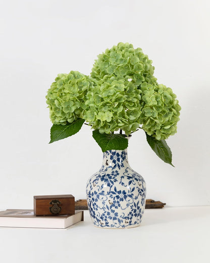 White Artificial Hydrangea Flowers, 4Pcs Real Touch Wedding Stems | Latex Real Touch Hydrangeas Lifelike Hydrangea Flower for Home Wedding Bouquets Centerpieces