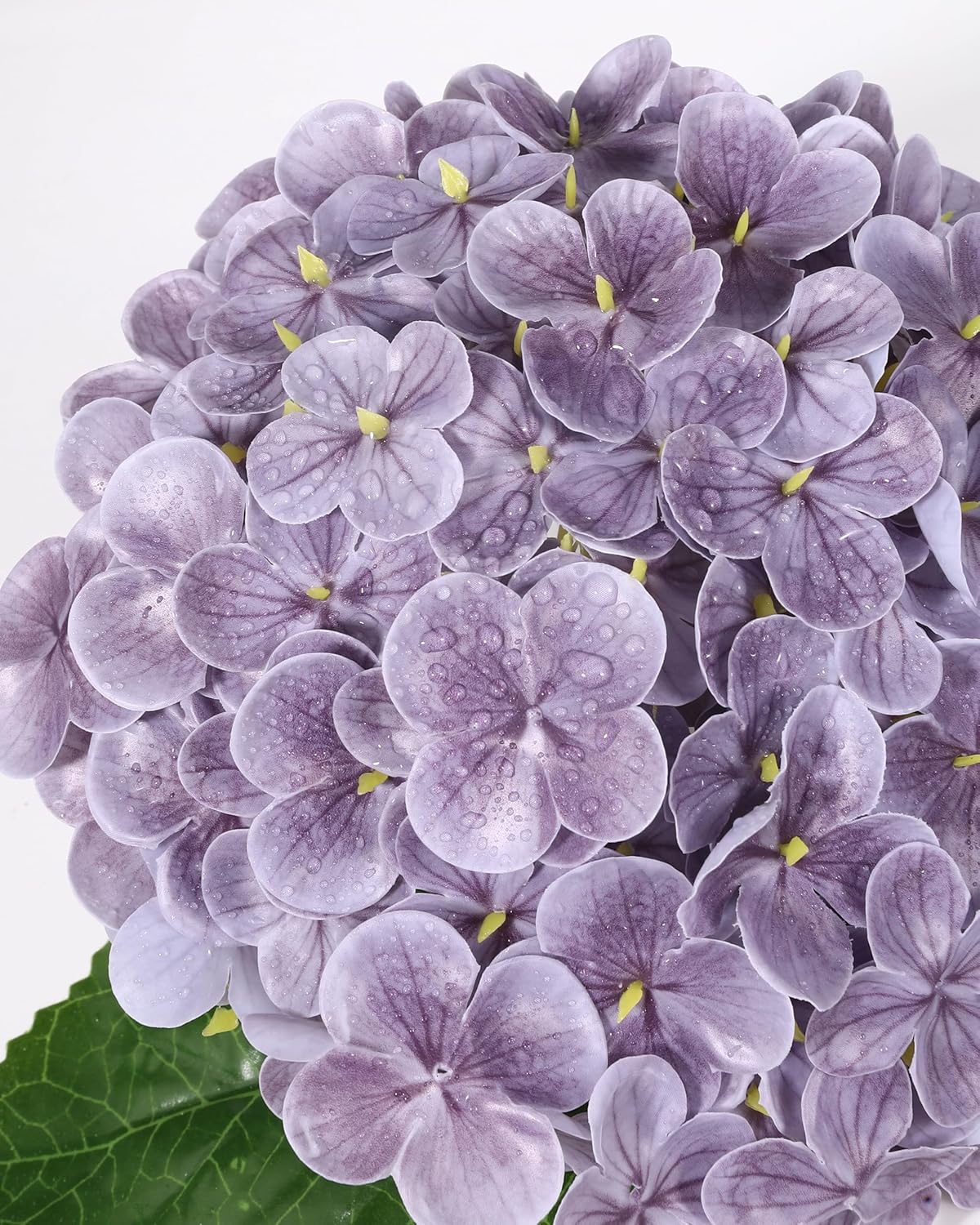 White Artificial Hydrangea Flowers, 4Pcs Real Touch Wedding Stems | Latex Real Touch Hydrangeas Lifelike Hydrangea Flower for Home Wedding Bouquets Centerpieces