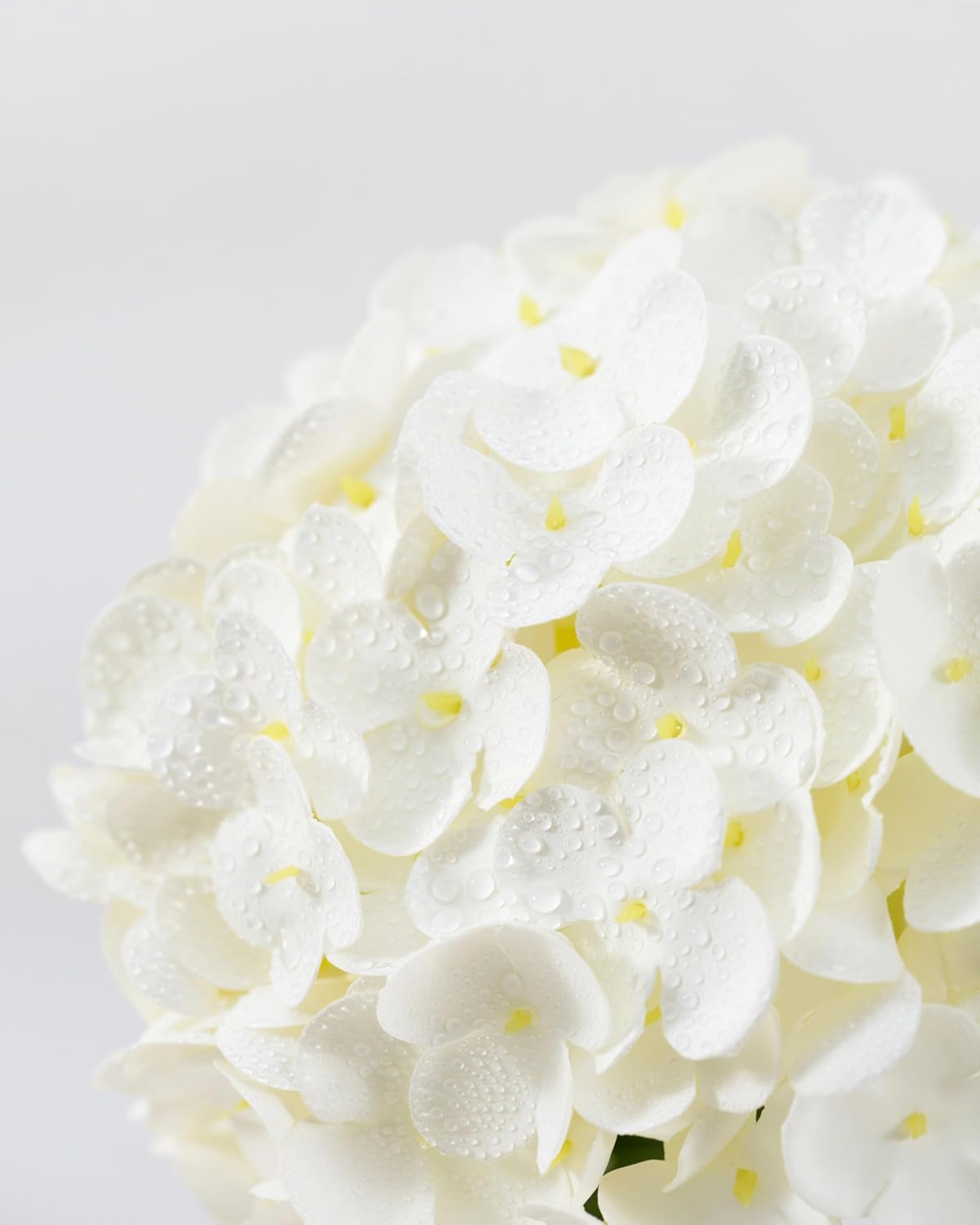 White Artificial Hydrangea Flowers, 4Pcs Real Touch Wedding Stems | Latex Real Touch Hydrangeas Lifelike Hydrangea Flower for Home Wedding Bouquets Centerpieces