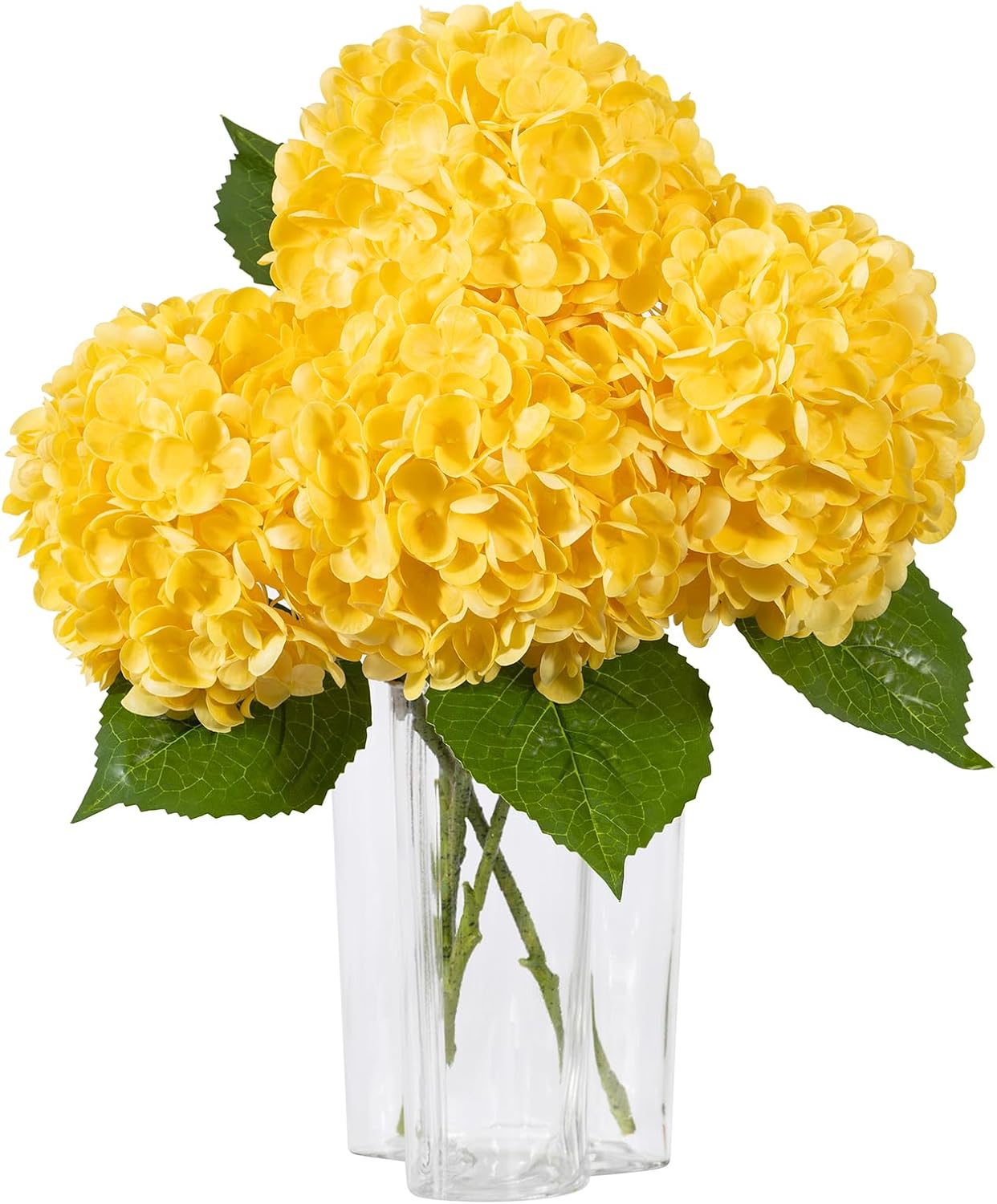 White Artificial Hydrangea Flowers, 4Pcs Real Touch Wedding Stems | Latex Real Touch Hydrangeas Lifelike Hydrangea Flower for Home Wedding Bouquets Centerpieces