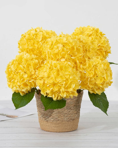 White Artificial Hydrangea Flowers, 4Pcs Real Touch Wedding Stems | Latex Real Touch Hydrangeas Lifelike Hydrangea Flower for Home Wedding Bouquets Centerpieces