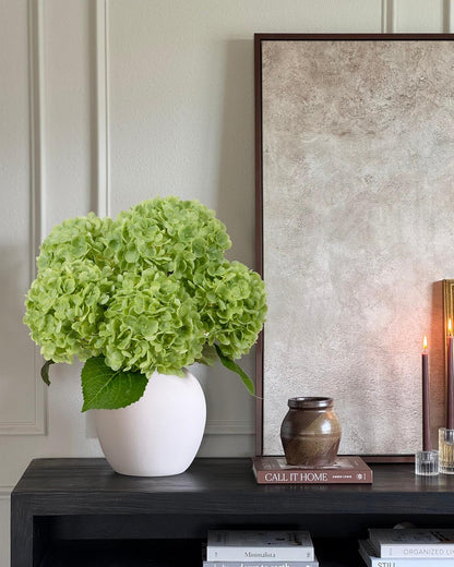 White Artificial Hydrangea Flowers, 4Pcs Real Touch Wedding Stems | Latex Real Touch Hydrangeas Lifelike Hydrangea Flower for Home Wedding Bouquets Centerpieces