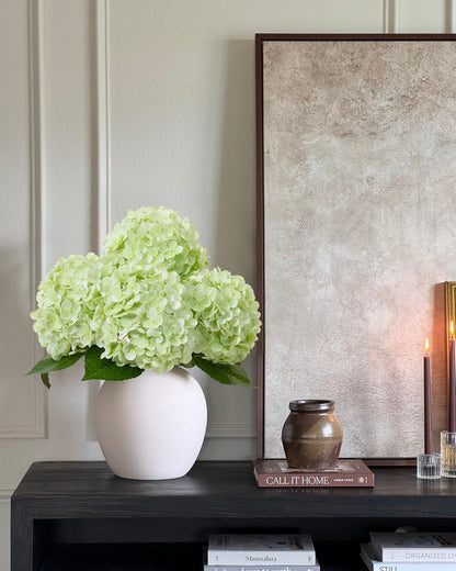 White Artificial Hydrangea Flowers, 4Pcs Real Touch Wedding Stems | Latex Real Touch Hydrangeas Lifelike Hydrangea Flower for Home Wedding Bouquets Centerpieces
