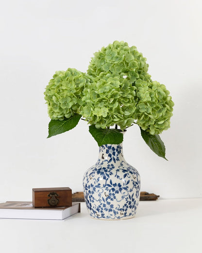White Artificial Hydrangea Flowers, 4Pcs Real Touch Wedding Stems | Latex Real Touch Hydrangeas Lifelike Hydrangea Flower for Home Wedding Bouquets Centerpieces