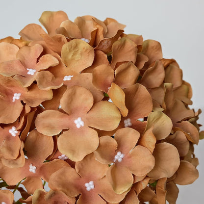 JINWOE Green Hydrangea Artificial Flowers, 5Pcs 20Inch Large Lifelike Faux Silk Flowers, Full Artificial Hydrangeas for Bouquet Table Centerpieces Indoor Spring Outdoor Home