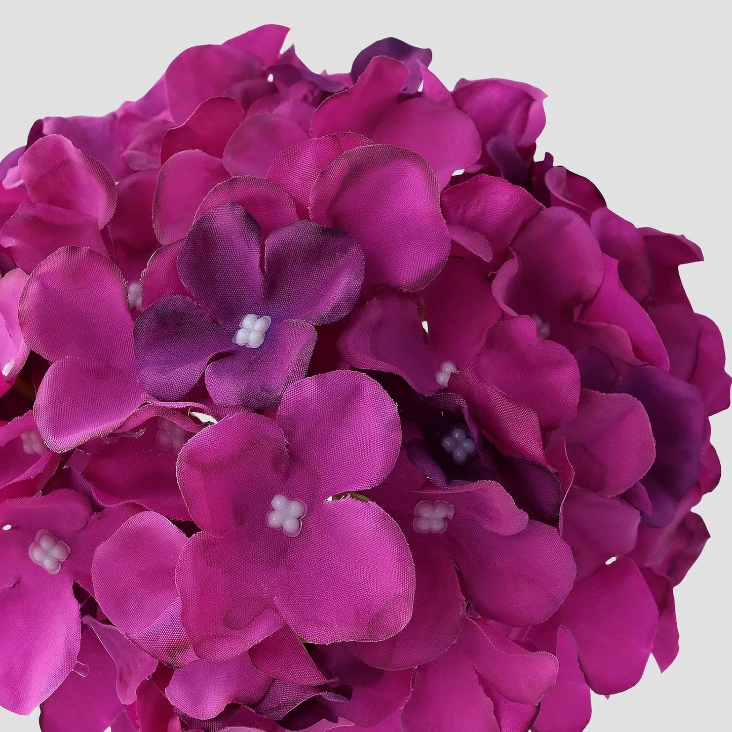 JINWOE Green Hydrangea Artificial Flowers, 5Pcs 20Inch Large Lifelike Faux Silk Flowers, Full Artificial Hydrangeas for Bouquet Table Centerpieces Indoor Spring Outdoor Home