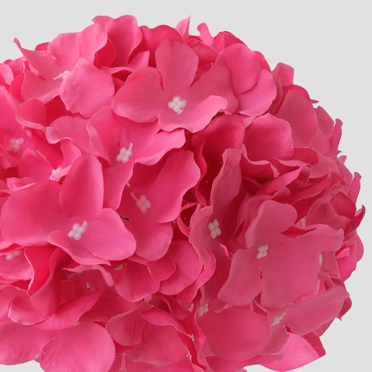 JINWOE Green Hydrangea Artificial Flowers, 5Pcs 20Inch Large Lifelike Faux Silk Flowers, Full Artificial Hydrangeas for Bouquet Table Centerpieces Indoor Spring Outdoor Home