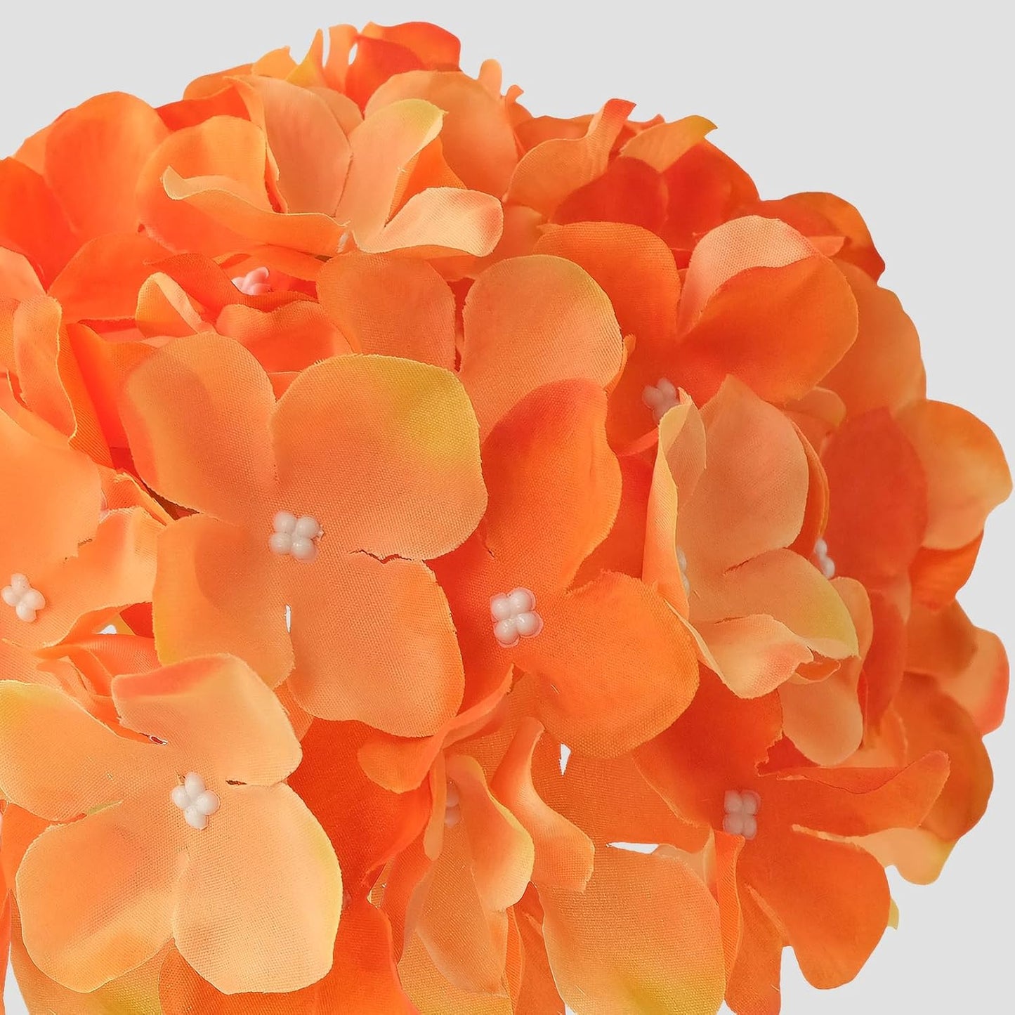 JINWOE Green Hydrangea Artificial Flowers, 5Pcs 20Inch Large Lifelike Faux Silk Flowers, Full Artificial Hydrangeas for Bouquet Table Centerpieces Indoor Spring Outdoor Home