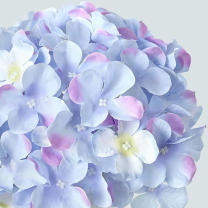 JINWOE Green Hydrangea Artificial Flowers, 5Pcs 20Inch Large Lifelike Faux Silk Flowers, Full Artificial Hydrangeas for Bouquet Table Centerpieces Indoor Spring Outdoor Home