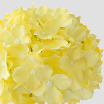 JINWOE Green Hydrangea Artificial Flowers, 5Pcs 20Inch Large Lifelike Faux Silk Flowers, Full Artificial Hydrangeas for Bouquet Table Centerpieces Indoor Spring Outdoor Home