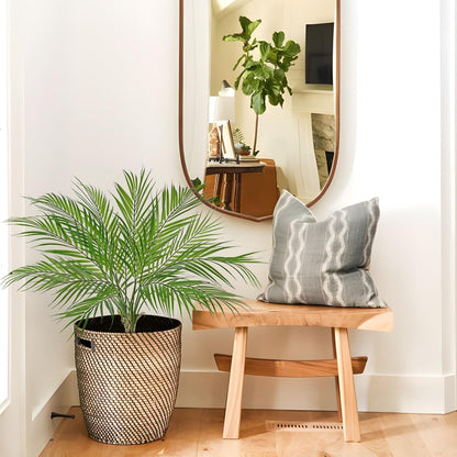 2PCS Artificial Calla Lily Leaves Plants 26.8" Fake Tropical Alocasia Bush Tree Large Faux Greenery Stem Shrubs for Indoor Outdoor Home Garden Arrangement Jungle Safari Wedding Party Decor