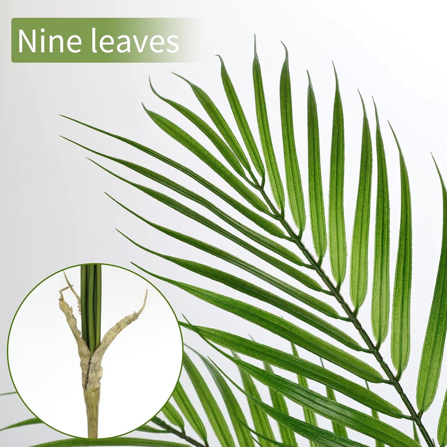 2PCS Artificial Calla Lily Leaves Plants 26.8" Fake Tropical Alocasia Bush Tree Large Faux Greenery Stem Shrubs for Indoor Outdoor Home Garden Arrangement Jungle Safari Wedding Party Decor
