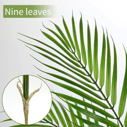 2PCS Artificial Calla Lily Leaves Plants 26.8" Fake Tropical Alocasia Bush Tree Large Faux Greenery Stem Shrubs for Indoor Outdoor Home Garden Arrangement Jungle Safari Wedding Party Decor