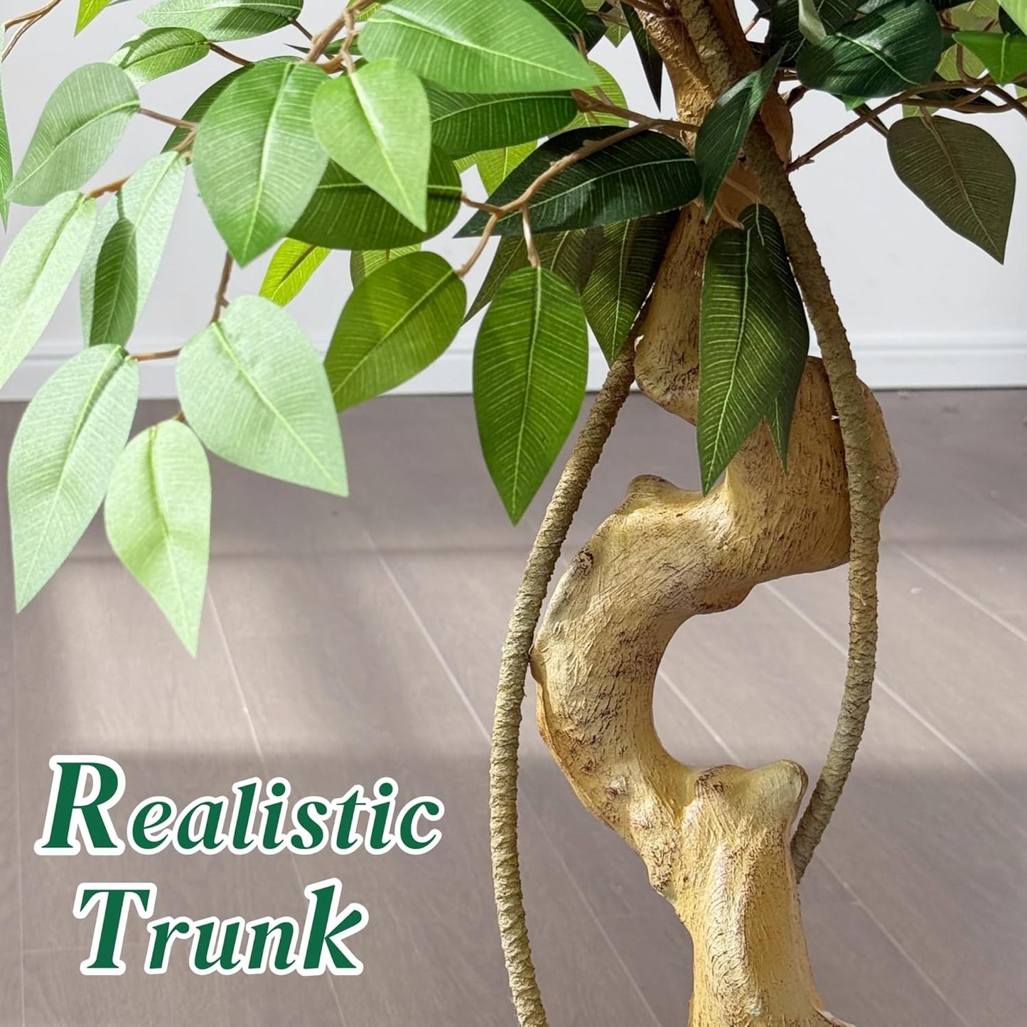 6FT Artificial Bougainvillea Tree, Faux Silk Plant in White Pot | Potted Fake Tree, Twisted Trunk & Three-Layered Canopy, Lifelike Fuchsia Blooms for Home Decor, Maintenance-Free
