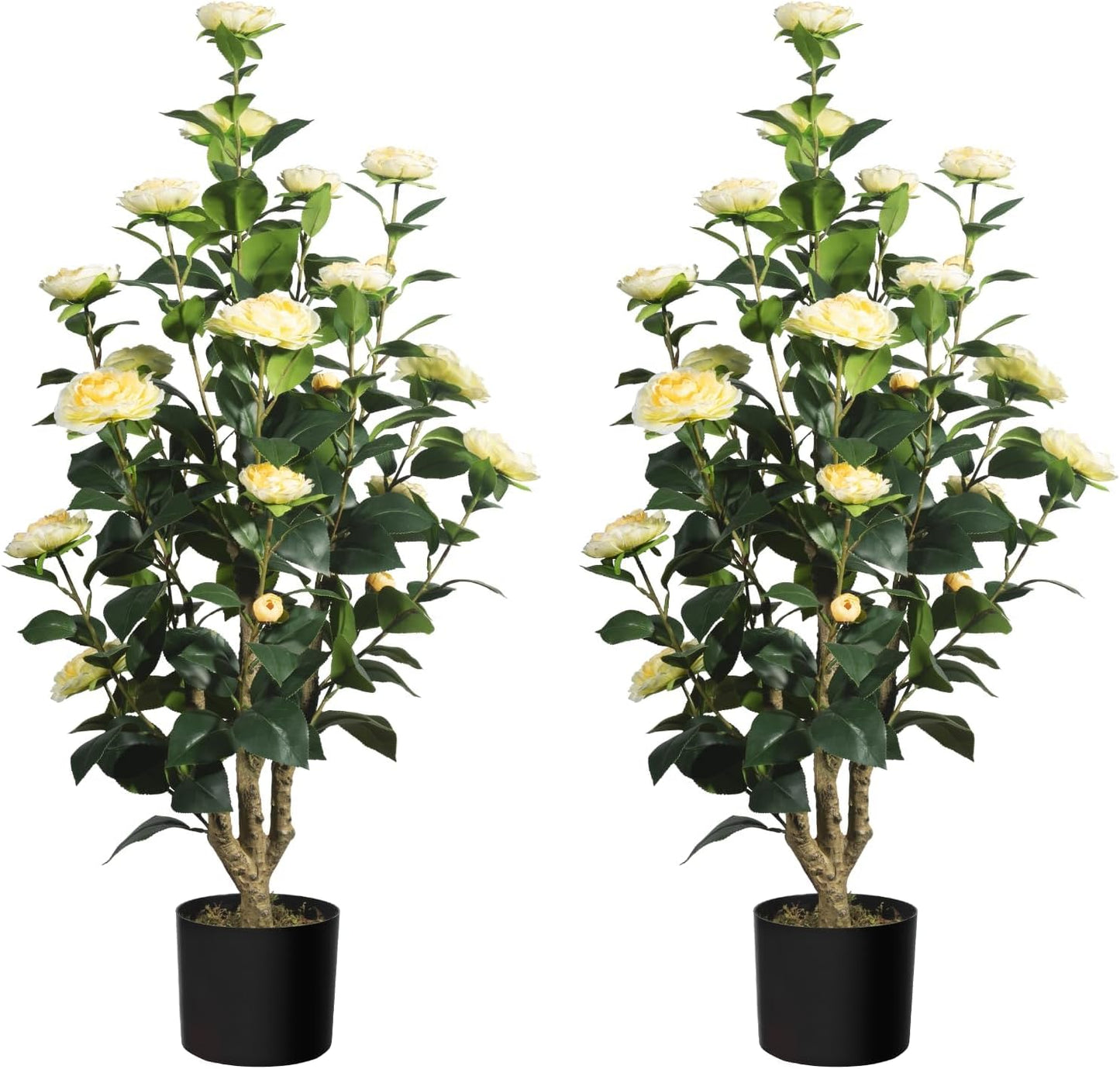 Artificial Lemon Tree, 5 feet Indoor Fake Plants, Comes with 21 Simulated Lemon Fruits, Adjustable Branches, for Home Living Room Decorations and Office Decorations