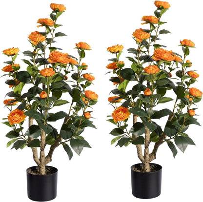 Artificial Lemon Tree, 5 feet Indoor Fake Plants, Comes with 21 Simulated Lemon Fruits, Adjustable Branches, for Home Living Room Decorations and Office Decorations