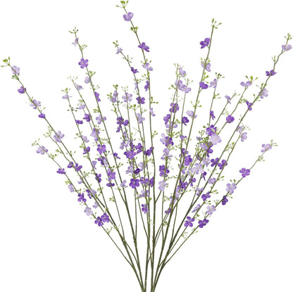 2 Pcs Artificial Wildflower Stems Yellow Flower Picks 34" Faux Forsythia Branches Long Stem Fake Spring Floral for Tall Vase Table Centerpieces Home Decorations Indoor Outdoor Wedding