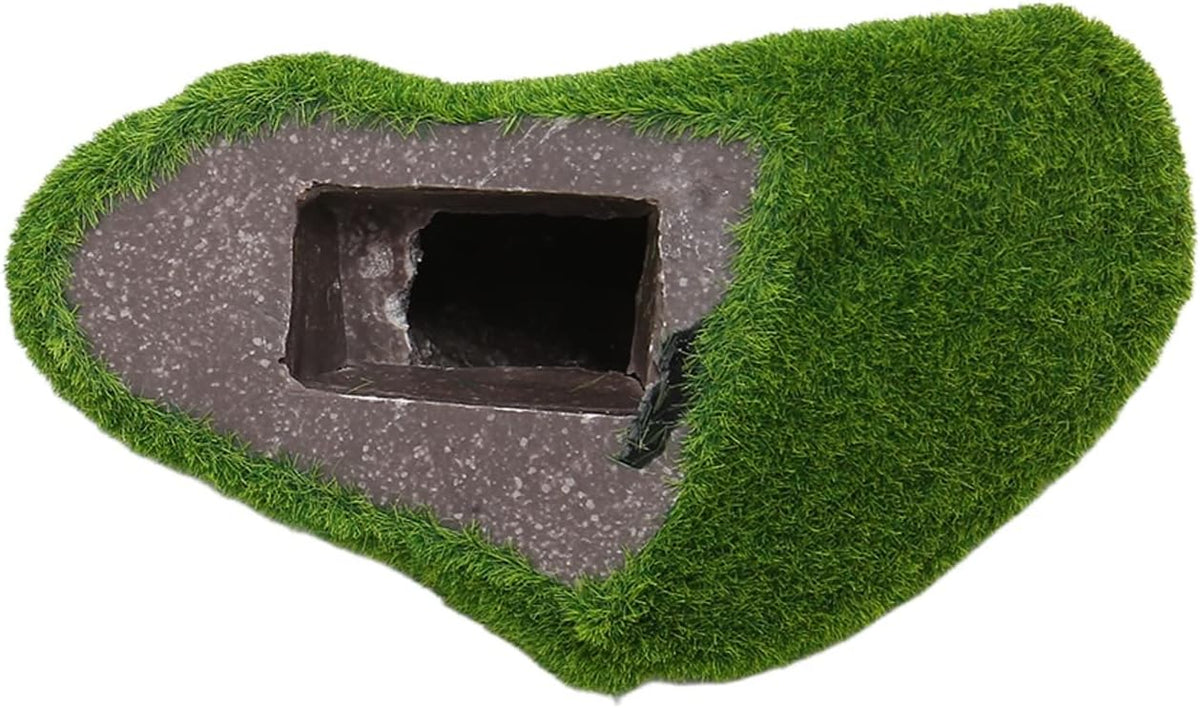 Fish Landscaping Stones, 5 Size Artificial Moss Rocks Decorative Resin Green Moss Balls Moss Stones Green Moss Covered Stones Fake Moss Decor Aquarium Decoration