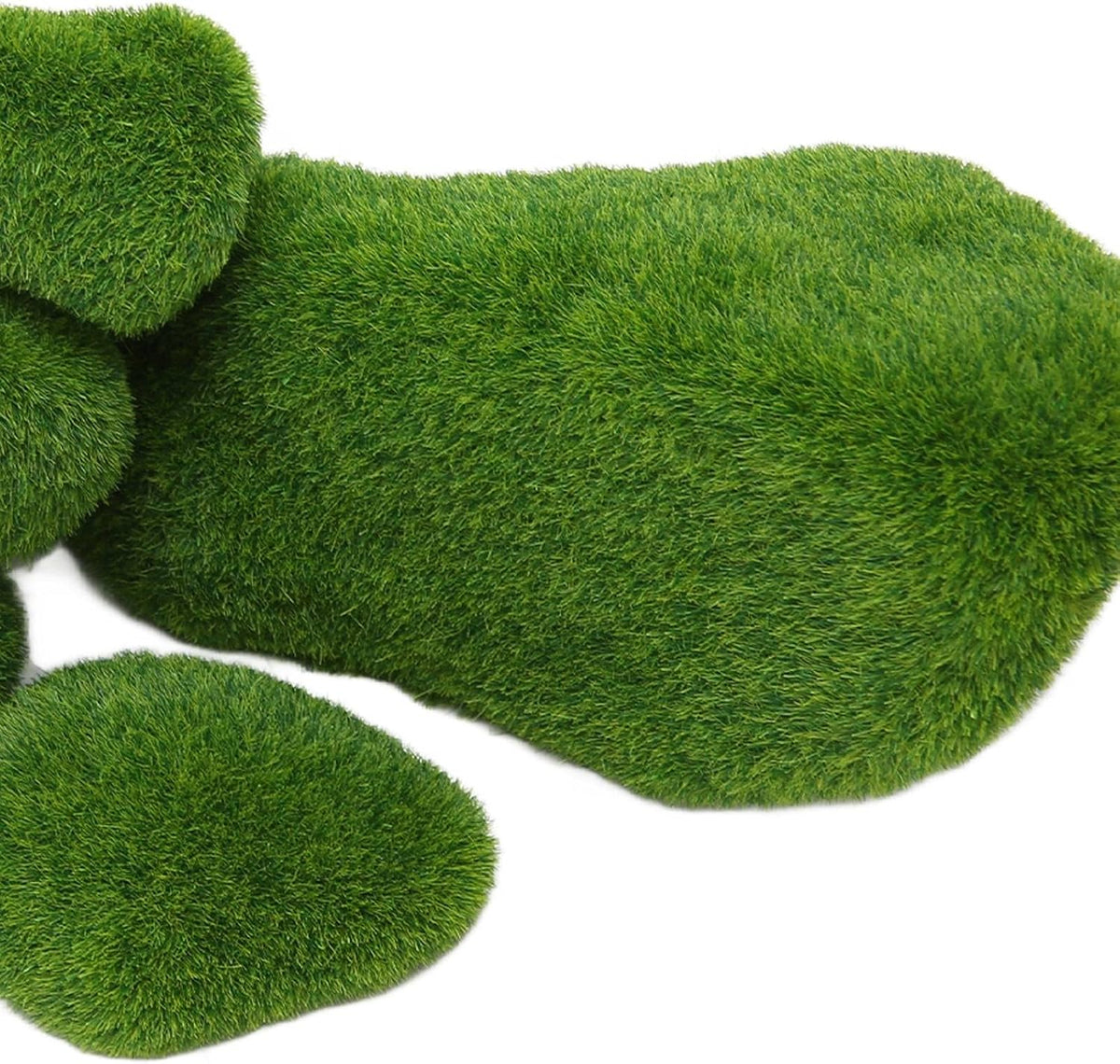 Fish Landscaping Stones, 5 Size Artificial Moss Rocks Decorative Resin Green Moss Balls Moss Stones Green Moss Covered Stones Fake Moss Decor Aquarium Decoration